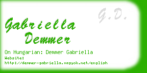 gabriella demmer business card